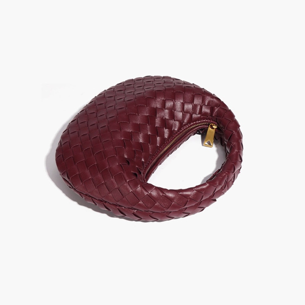 Commense Rounded Woven Zipper Handbag - Picture 4 of 8